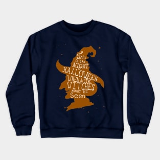 Halloween Witch Crewneck Sweatshirt